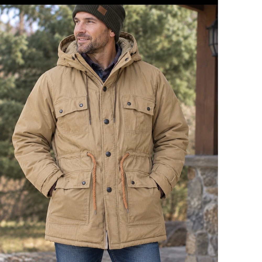 Vintage Field & Stream Gordon Ferguson Men's Size 40 Insulated Hooded Parka Coat